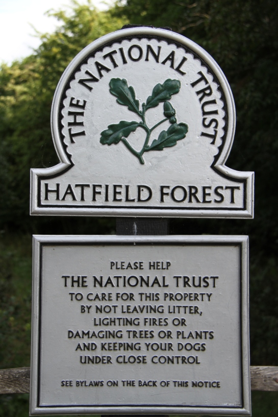 Hatfield forest sign, 01